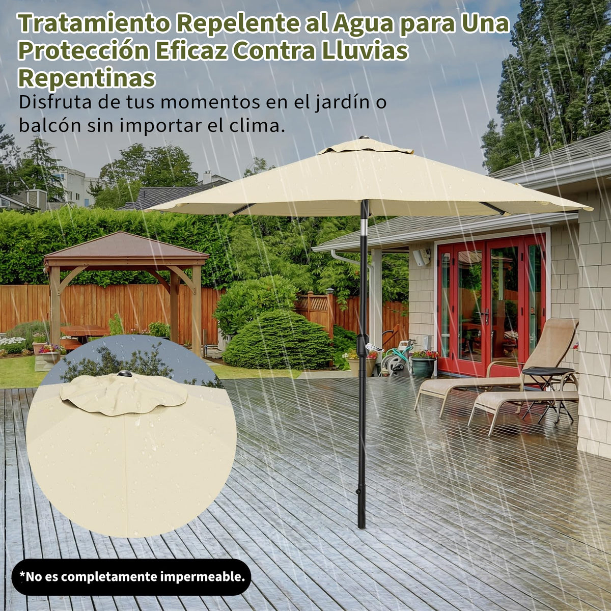 Chasis de hierro con mástil de 38mm y 6 varillas reforzadas