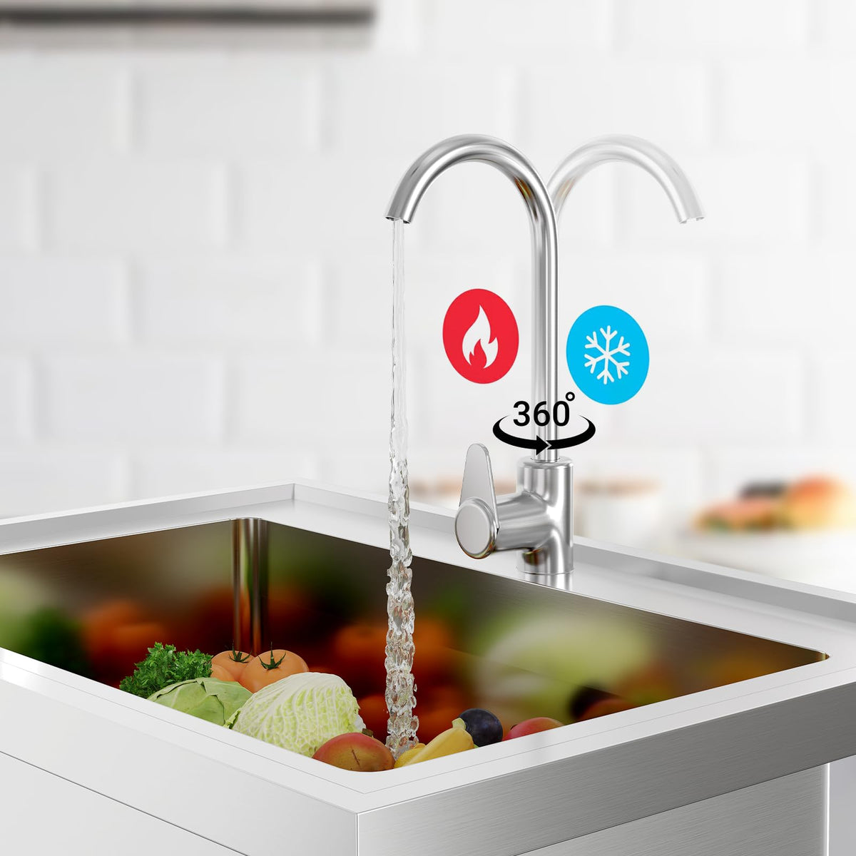 Fregadero industrial Garvee versátil para cocina garaje taller y lavadero